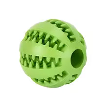 Interactive Dog Treat Dispenser Ball-Bite-Resistant Rubber Food Toy