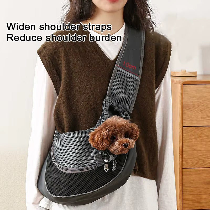 Pet Puppy Dog Mesh Sling Carry Pack Backpack Carrier Travel Tote Shoulder Bag UK