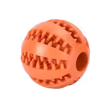 Interactive Dog Treat Dispenser Ball-Bite-Resistant Rubber Food Toy