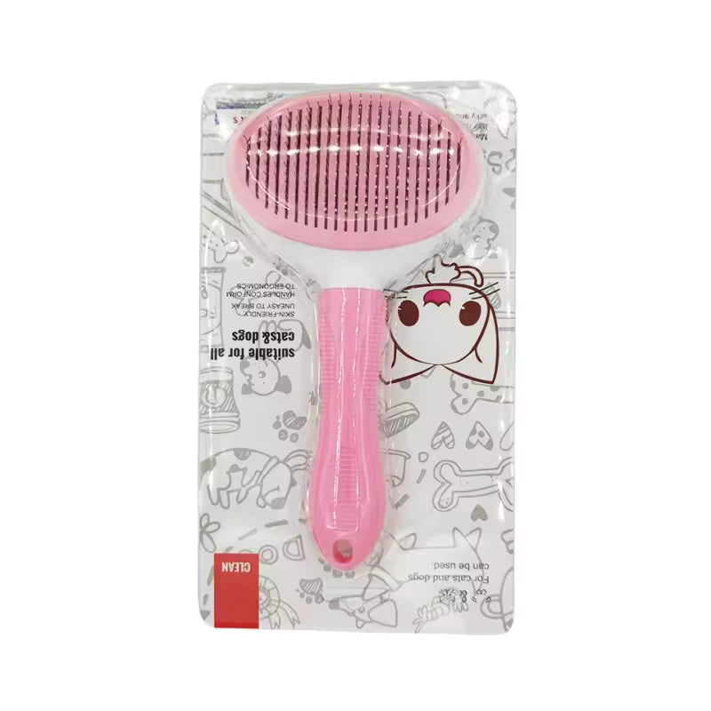 Self-cleaning Pet Hair Remove Comb Cat Slicker Brush Pet Hair Removal Comb For Cats Grooming Brushes